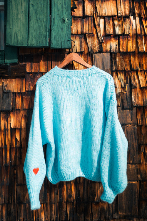 The Cloud — Blue Frost White Font